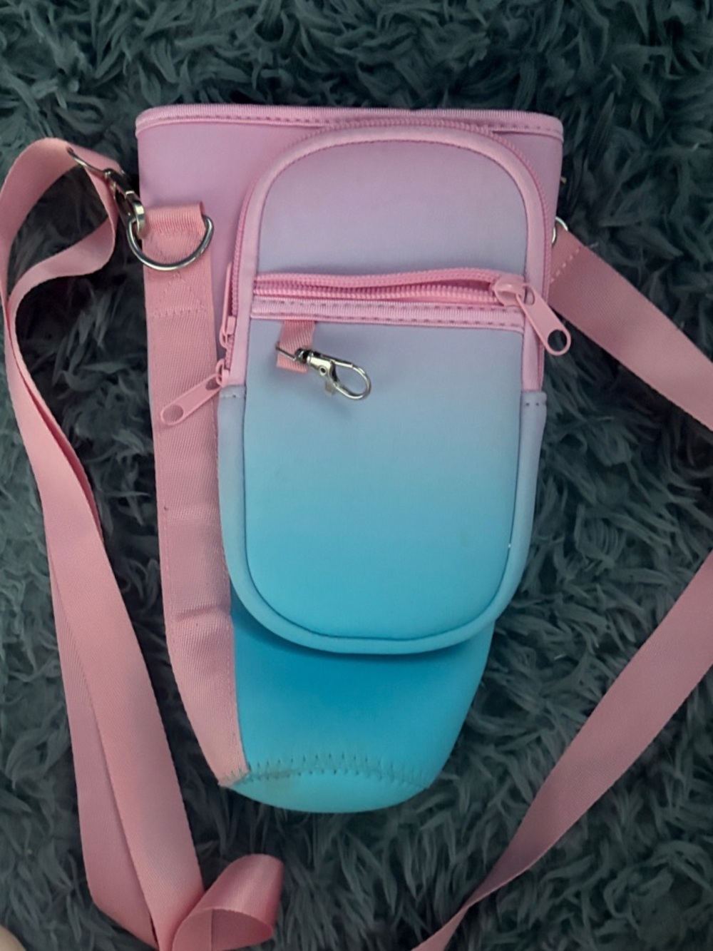 Stanley Cup carrier Pink & Blue Gradient Crossbody